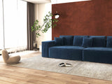 Canapea extensibilă dumonde cu ladă de depozitare si sezut confortabil din spuma HR, Dream Zoom Albastru 310x100 cm Fabrica
