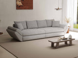 Canapea extensibilă dumonde cu ladă de depozitare si sezut confortabil din spuma HR, Loana Euphoria Gri 300x100 cm Fabrica