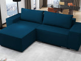 Colțar extensibil dumonde cu ladă de depozitare si sezut confortabil din spuma HR, Dream Enjoy Verde Petrol 290x185 cm Fabrica