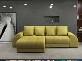 Colțar extensibil dumonde cu ladă de depozitare si sezut confortabil din spuma HR, Verona Enjoy Verde 290x185 cm Fabrica