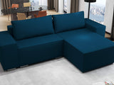 Colțar extensibil dumonde cu ladă de depozitare si sezut confortabil din spuma HR, Dream Enjoy Verde Petrol 290x185 cm II Fabrica