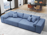 Canapea extensibilă dumonde cu ladă de depozitare si sezut confortabil din spuma HR, Marbela Enjoy Lux Blue XXL 295x100 cm fabrica
