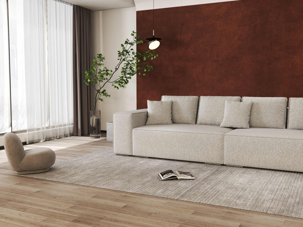 Canapea extensibilă dumonde cu ladă de depozitare si sezut confortabil din spuma HR, Dream Euphoria Gri 310x100 cm Fabrica