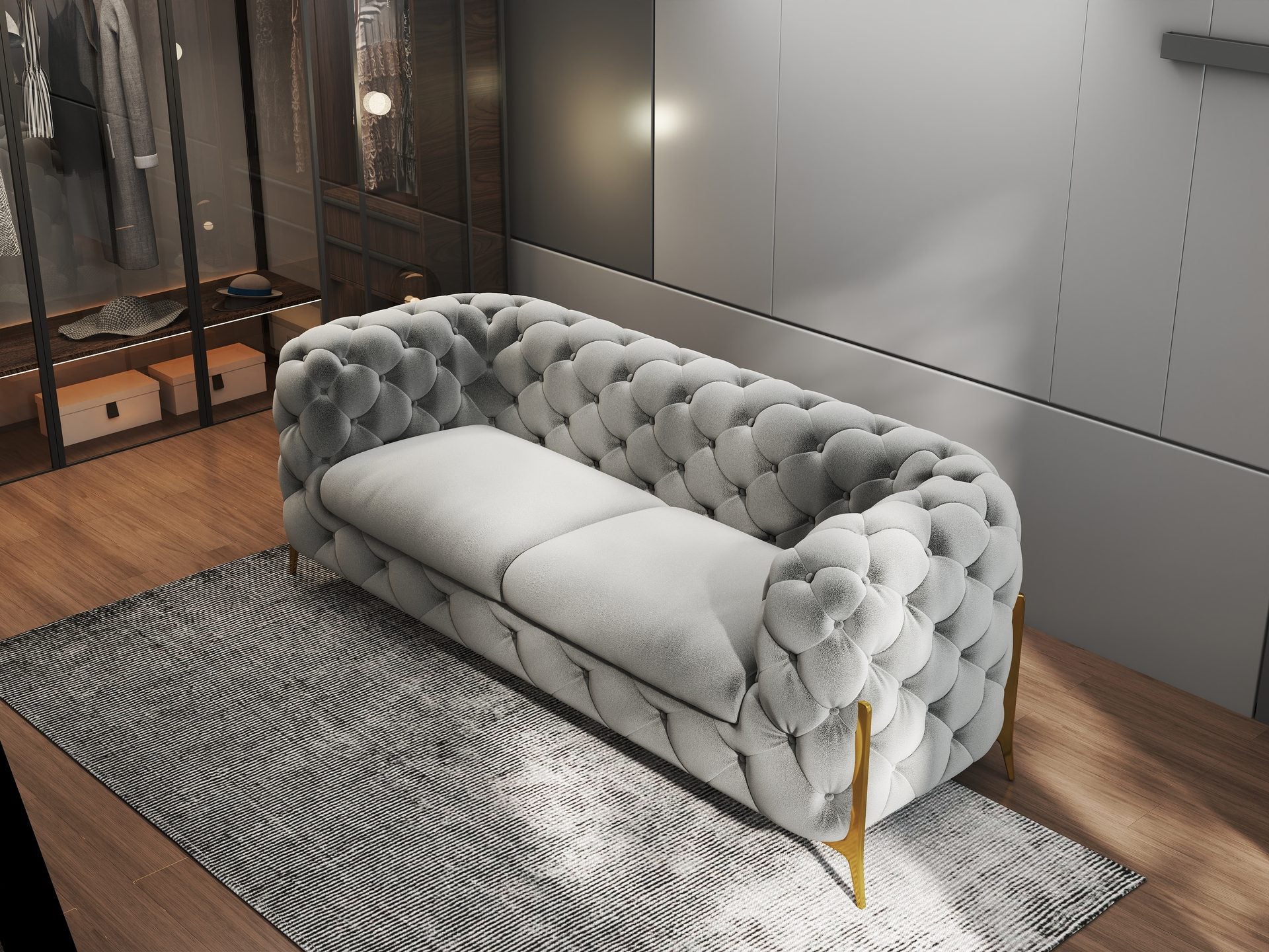 Canapea Dumonde Chelsea Bis SOFA 2. OS., ROYAL 27-gri (ROP A108)