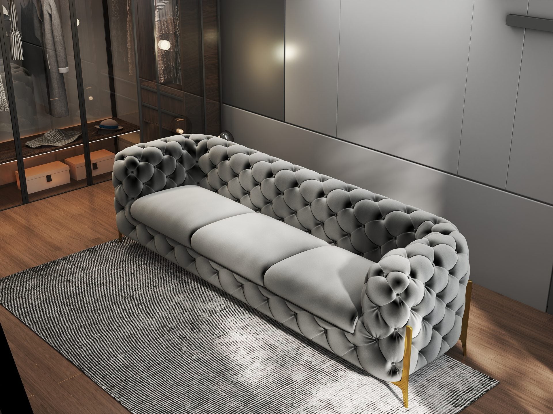 Canapea Dumonde Chelsea Bis SOFA 3. OS., ROYAL 27-gri (ROP A110)