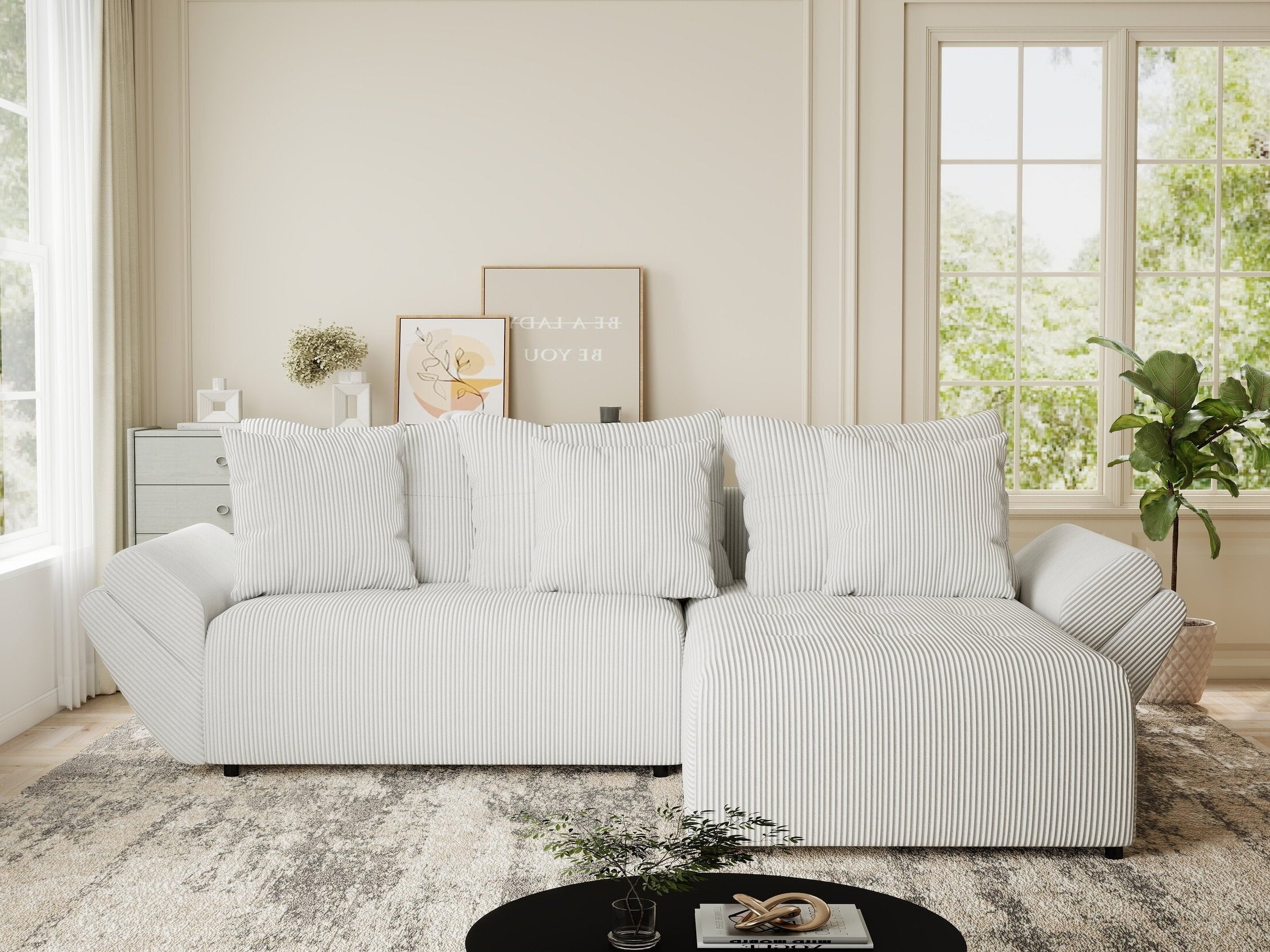 Colțar extensibil dumonde cu ladă de depozitare si sezut confortabil din spuma HR, Berlin Zoom Gri 280x185 cm II