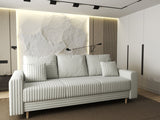 Canapea extensibilă dumonde cu ladă de depozitare si sezut confortabil din spuma HR, Kronos Ambience Alb 210x100 cm fabrica