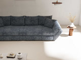 Canapea extensibilă dumonde cu ladă de depozitare si sezut confortabil din spuma HR, Loana Euphoria Gri Grafit 300x100 cm Fabrica