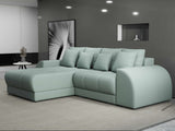 Colțar extensibil dumonde cu ladă de depozitare si sezut confortabil din spuma HR, Verona Enjoy Mint 290x185 cm Fabrica