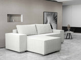 Colțar extensibil dumonde cu ladă de depozitare si sezut confortabil din spuma HR, Dream Zoom Gri 290x185 cm Fabrica