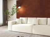 Canapea extensibilă dumonde cu ladă de depozitare si sezut confortabil din spuma HR, Dream Ambience Alb 310x100 cm Fabrica