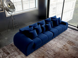Canapea extensibilă dumonde cu 2 lăzi de depozitare si sezut confortabil din spuma HR, Verona Navy Blue 310x100 cm Fabrica