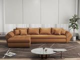 Colțar extensibil dumonde cu ladă de depozitare si sezut confortabil din spuma HR, Loana XL Enjoy Mango 335x185 cm Fabrica