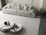 Canapea extensibilă dumonde cu 2 lăzi de depozitare si sezut confortabil din spuma HR, Verona Zoom Light Grey 310x100 cm Fabrica