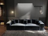 Canapea extensibilă dumonde cu ladă de depozitare si sezut confortabil din spuma HR, Dream Euphoria Gri Grafit 310x100 cm Fabrica