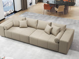 Canapea extensibilă dumonde cu ladă de depozitare si sezut confortabil din spuma HR, Marbela Enjoy Lux Bej XXL 295x100 cm fabrica