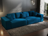 Canapea extensibilă dumonde cu ladă de depozitare si sezut confortabil din spuma HR, Dream Enjoy Verde Petrol 310x100 cm Fabrica