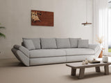 Canapea extensibilă dumonde cu ladă de depozitare si sezut confortabil din spuma HR, Loana Euphoria Gri 300x100 cm Fabrica
