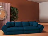 Canapea extensibilă dumonde cu ladă de depozitare si sezut confortabil din spuma HR, Loana Enjoy Verde Petrol 300x100 cm Fabrica