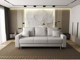 Canapea extensibilă dumonde cu ladă de depozitare si sezut confortabil din spuma HR, Kronos Euphoria Alb 210x100 cm fabrica