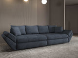 Canapea extensibilă dumonde cu ladă de depozitare si sezut confortabil din spuma HR, Loana Enjoy Antracit 300x100 cm Fabrica