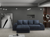Colțar extensibil dumonde cu ladă de depozitare si sezut confortabil din spuma HR, Verona Enjoy Gri Antracit 290x185 cm Fabrica