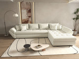 Colțar extensibil dumonde cu ladă de depozitare si sezut confortabil din spuma HR, Loana XL Ambience Alb II 335x185 cm Fabrica