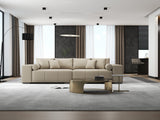 Canapea extensibilă dumonde cu ladă de depozitare si sezut confortabil din spuma HR, Marbela Enjoy Lux Bej XXL 295x100 cm fabrica
