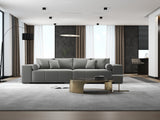 Canapea extensibilă dumonde cu ladă de depozitare si sezut confortabil din spuma HR, Marbela Royal Gri XXL 295x100 cm fabrica