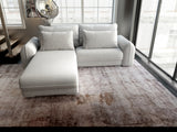 Colțar extensibil dumonde cu ladă de depozitare si sezut confortabil din spuma HR, Denver Euphoria Gri 275x185 cm Fabrica