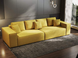 Canapea extensibilă dumonde cu ladă de depozitare si sezut confortabil din spuma HR, Dream Enjoy Melon 310x100 cm Fabrica