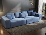 Canapea extensibilă dumonde cu ladă de depozitare si sezut confortabil din spuma HR, Dream Enjoy Blue 310x100 cm Fabrica