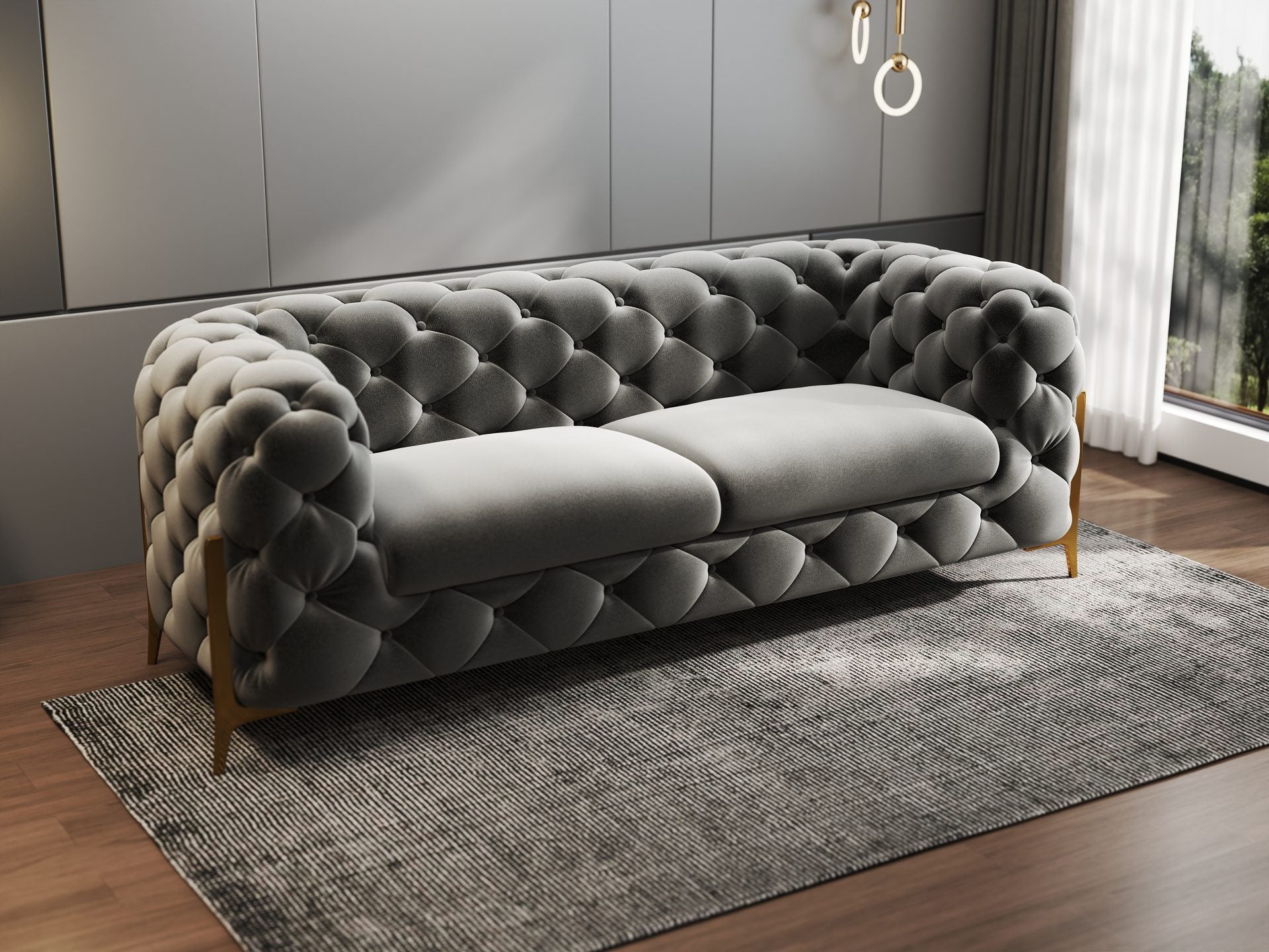 Canapea Dumonde Chelsea Bis SOFA 2.5 OS., ROYAL 27 -gri (ROP A109)