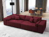 Canapea extensibilă dumonde cu ladă de depozitare si sezut confortabil din spuma HR, Marbela Enjoy Rosu XXL 295x100 cm fabrica