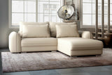 Colțar extensibil dumonde cu ladă de depozitare si sezut confortabil din spuma HR, Denver Enjoy Beige 275x185 cm II Fabrica