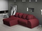 Colțar extensibil dumonde cu ladă de depozitare si sezut confortabil din spuma HR, Verona Enjoy Rosu 290x185 cm Fabrica