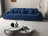 Canapea extensibilă dumonde cu 2 lăzi de depozitare si sezut confortabil din spuma HR, Verona Blue 310x100 cm Fabrica
