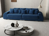 Canapea extensibilă dumonde cu 2 lăzi de depozitare si sezut confortabil din spuma HR, Verona Blue 310x100 cm Fabrica