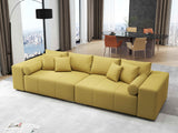 Canapea extensibilă dumonde cu ladă de depozitare si sezut confortabil din spuma HR, Marbela Enjoy Melon XXL 295x100 cm fabrica