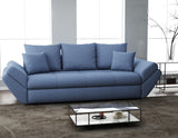 Canapea extensibilă dumonde cu ladă de depozitare si sezut confortabil din spuma HR, Loana Blue 250x100 cm Fabrica