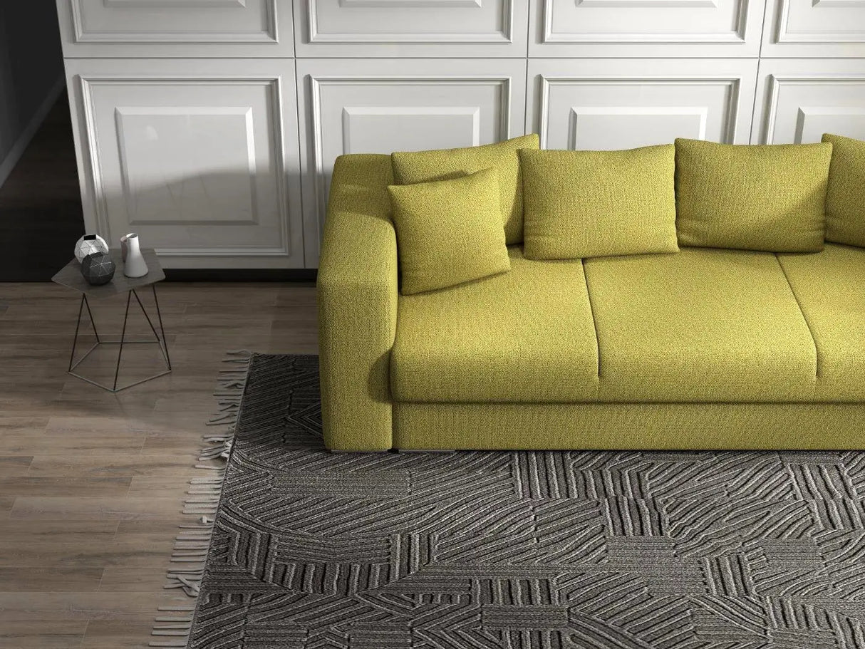 Canapea extensibilă dumonde cu ladă de depozitare si sezut confortabil din spuma HR, Gloria Petrol Green 240x100 cm Fabrica