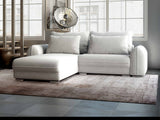 Colțar extensibil dumonde cu ladă de depozitare si sezut confortabil din spuma HR, Denver Euphoria Gri 275x185 cm Fabrica