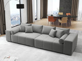 Canapea extensibilă dumonde cu ladă de depozitare si sezut confortabil din spuma HR, Marbela Royal Gri XXL 295x100 cm fabrica