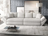 Canapea extensibilă dumonde cu ladă de depozitare si sezut confortabil din spuma HR, Loana Zoom Bej 300x100 cm Fabrica