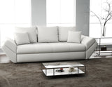 Canapea extensibilă dumonde cu ladă de depozitare si sezut confortabil din spuma HR, Loana Zoom Euphoria White 250x100 cm Fabrica
