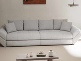 Canapea extensibilă dumonde cu ladă de depozitare si sezut confortabil din spuma HR, Loana Euphoria Gri 300x100 cm Fabrica
