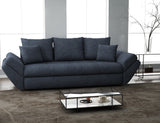 Canapea extensibilă dumonde cu ladă de depozitare si sezut confortabil din spuma HR, Loana Antracit 250x100 cm Fabrica