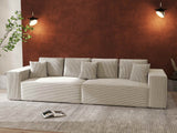 Canapea extensibilă dumonde cu ladă de depozitare si sezut confortabil din spuma HR, Dream Zoom Gri 310x100 cm Fabrica