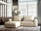 Colțar extensibil dumonde cu ladă de depozitare si sezut confortabil din spuma HR, Denver Enjoy Beige 275x185 cm Fabrica