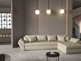 Colțar extensibil dumonde cu ladă de depozitare si sezut confortabil din spuma HR, Loana XL Enjoy Bej II 335x185 cm Fabrica